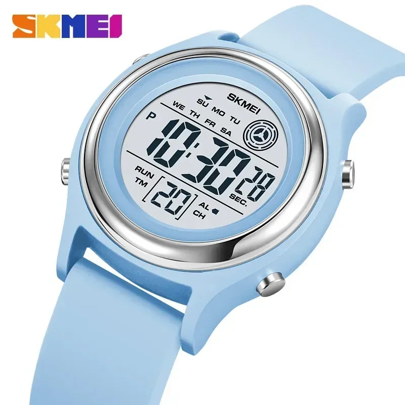 SKMEI Back Light Display Countdown Digital Watches Women Stopwatch Lady Wristwatch 50M Waterproof Shockproof reloj mujer 2094