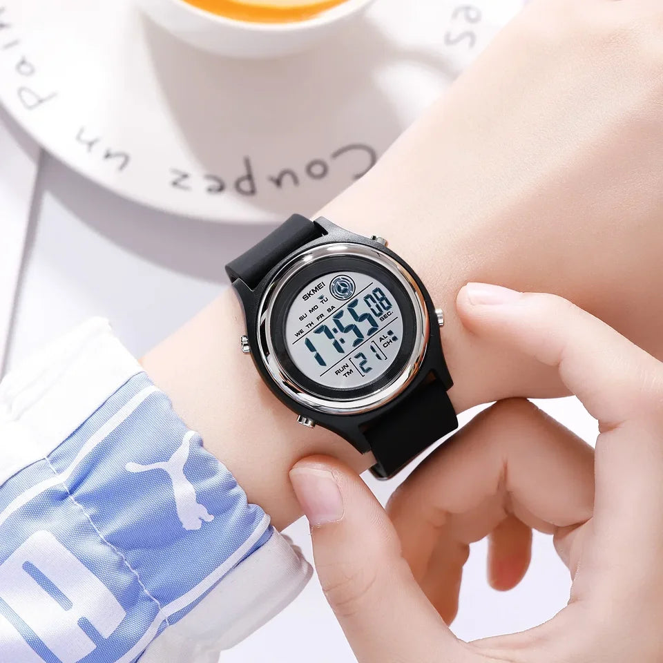 SKMEI Back Light Display Countdown Digital Watches Women Stopwatch Lady Wristwatch 50M Waterproof Shockproof reloj mujer 2094